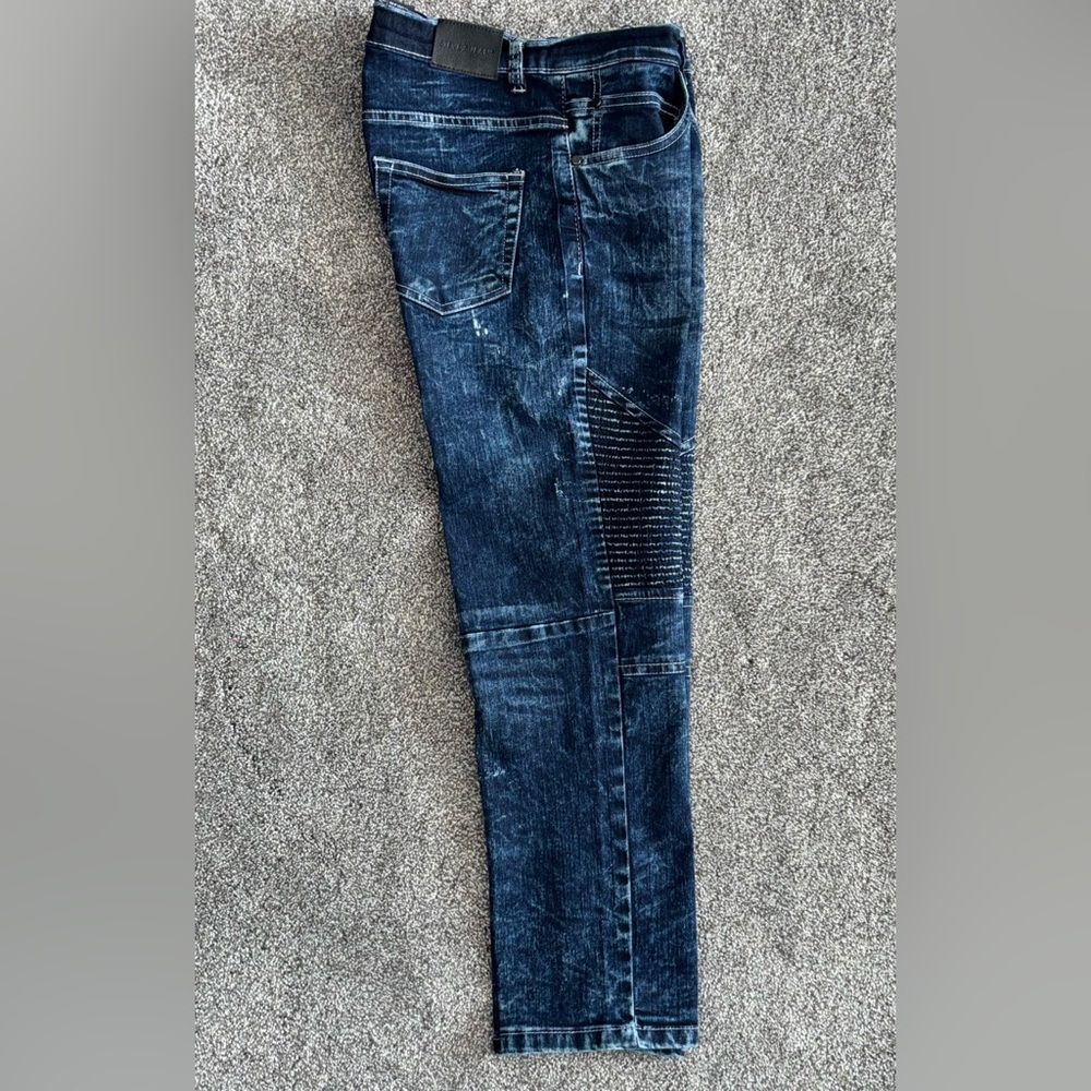 Steve's Jeans |  Biker Moto Jeans | DARK BLUE. | Size 12 | 
👖